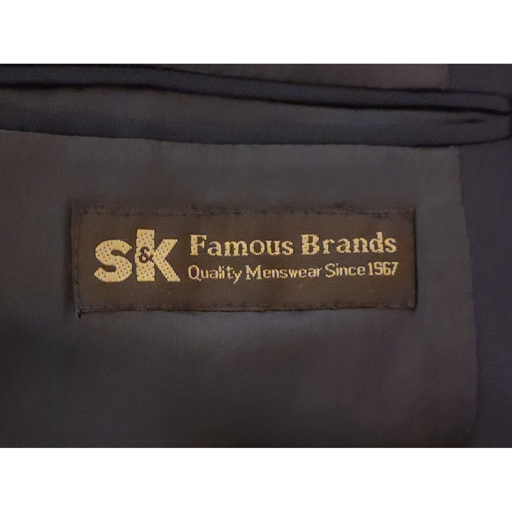 Roberto Villini Mens Wool Blend Blazer Jacket 42L Gray 3-Button SK Famous Brands - Picture 5 of 7